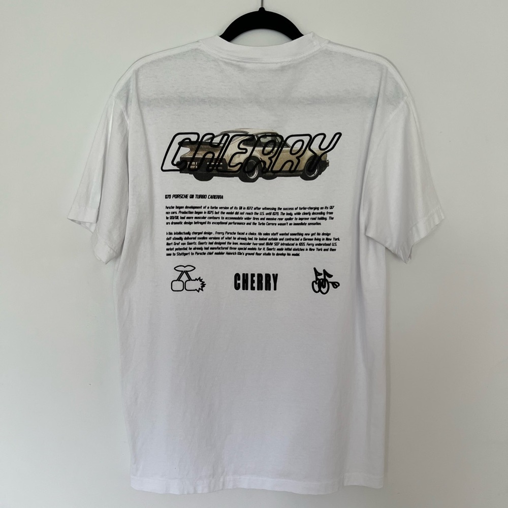 NEW Cherry LA White Graphic T-Shirt